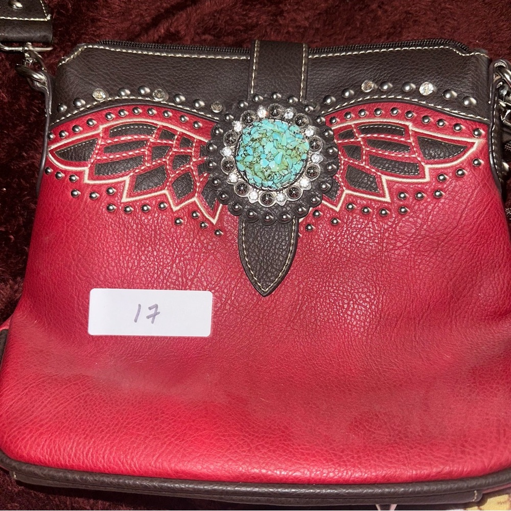 Montana West Red and Black Women's Bag
